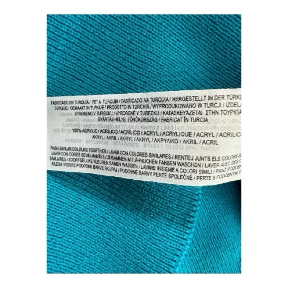 ✨ EUC PRIMARK Women’s Blue Sleeveless Ribbed Knit Mock Neck Sweater | Size M